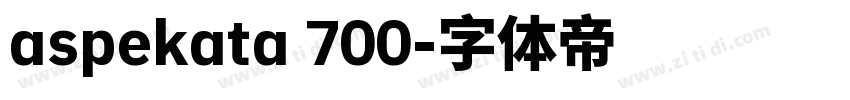 aspekata 700字体转换